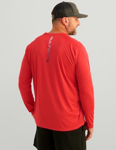 HUK Men's Pursuit Vented Long Sleeve Fishing Shirt (+30 UPF) - Image 4