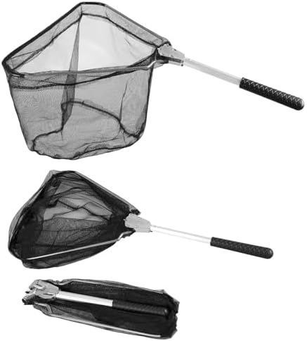RESTCLOUD Fishing Landing Net with Telescoping Pole Handle, Fishing net Freshwater for Kids Men Women, Extend to 40-63 Inches by RESTCLOUD