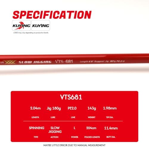 Vitamin Sea Slow & Light Fishing Jigging Rod, Spinning & Casting - Image 3