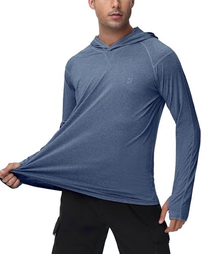 Roadbox Men's UPF 50+ Fishing Shirts, Long Sleeve UV Sun Protection Hoodie - Image 2