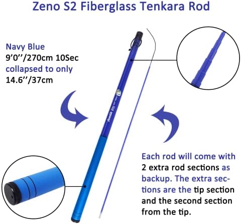 Aventik 9ft/10ft Zeno S2 Fiberglass 6:4 Tenkara Rod Kit for Anglers - Image 2