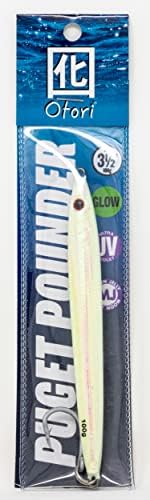 Otori Puget Sound Pounder Jig | Jigging Lure | Glow UV Paint | Assorted Sizes 45g/1.5oz, 70g/2.5oz, 100g/3.5oz & 130g/4.5oz | Fishing Jig | Jig for Halibut, Lingcod, Rockfish, Chinook, COHO & Salmon by BeauMac