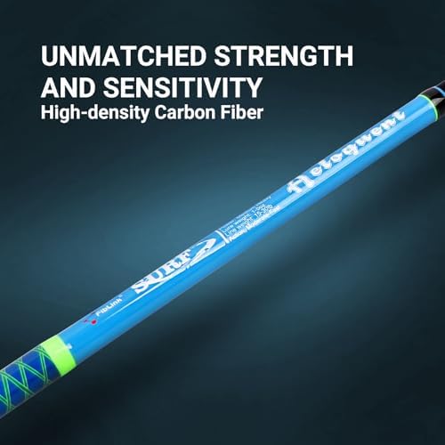 Fiblink 3-Piece Surf Fishing Rod, Portable Travel-Friendly Rod, Spinning/Casting Carbon Fiber Fishing Pole(10’/10’6”/13’) - Image 5