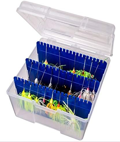 Flambeau Outdoors 00330 Medium Spinnerbait Box, Fishing Bait and Lure Organizer, Clear - Image 4
