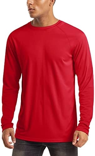 MAGCOMSEN Men's Long Sleeve Shirts UPF 50+ UV Sun Protection Athletic Shirts for Hiking Running Workout Rash Guard by MAGCOMSEN