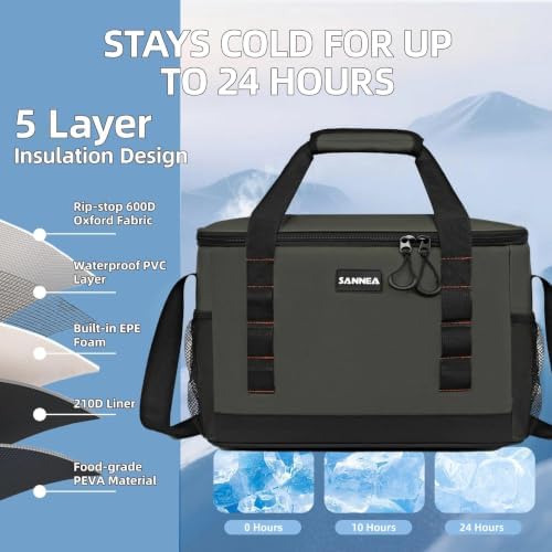 Backpack Cooler Insulated Leakproof, Soft Cooler Backpack for Beach - Image 4