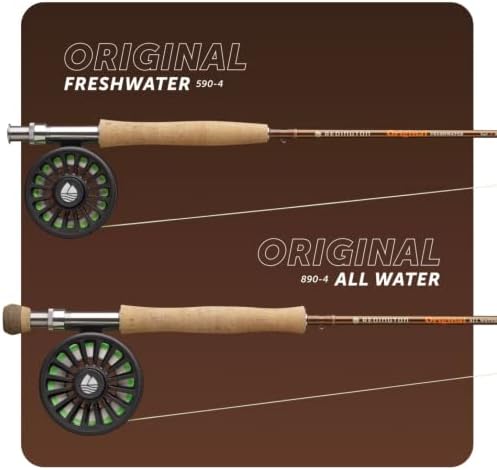 Redington Original Fly Fishing Rod and Reel Combo Kit – 9’ 4-Piece Medium Action Rod, Crosswater Reel, Rio Fly Line, Leader, and Travel Case – Freshwater & All Water Options - Image 4