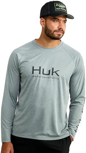 HUK Men's Pursuit Vented Long Sleeve Fishing Shirt (+30 UPF) by HUK