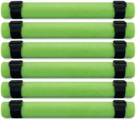 Fishing Rod Float Tube with Fastening Straps, EVA Foam Rod Butt Cushion for Kayak & Boat Fishing, Floating Accessory Keeps Rod Tip Afloat and Prevents Sinking in Water by Unknown
