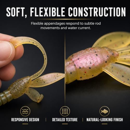 5.5" Creature Bait Soft Plastic Fishing Lures - Image 4