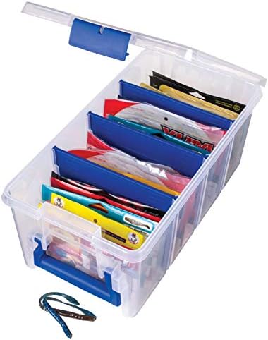 Flambeau Outdoors Super Half Satchel Soft Bait Organizer, Zerust, Clear by FlambeauOutdoors