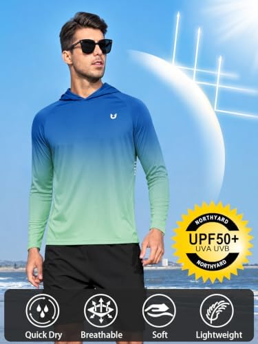 NORTHYARD Men's Sun Hoodie Long Sleeve Fishing Shirts UPF 50+ Rash Guard - Image 3