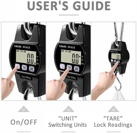 GRAM PRES Digital Hanging Crane Scale 660LB/300KG - Image 4