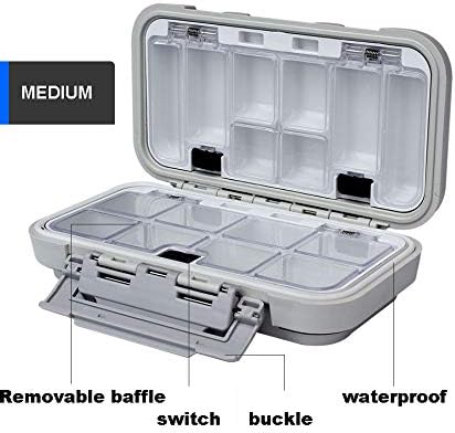 Fishing Lure Boxes, Waterproof Portable Tackle Box Organizer With Storing Tackle Set Plastic Storage - Mini Utility Lures Fishing Box, Small Organizer Box - Image 3