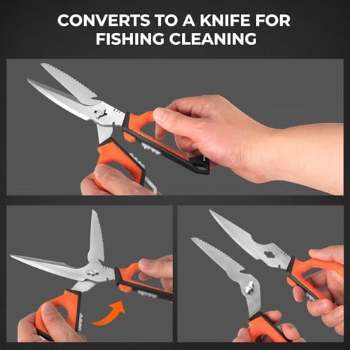 KastKing Paradox 9 inch Fishing Bait Shears - Image 3
