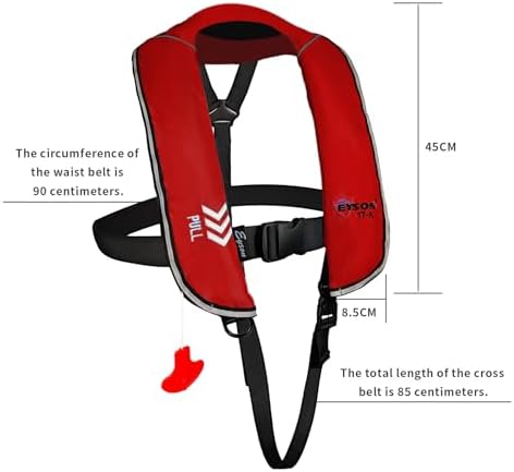 Automatic Inflatable Life Jacket, Preserver PFD for Kids,Life Vest for Kid,Supports Weight up to 160 pounds(YSH725) - Image 4