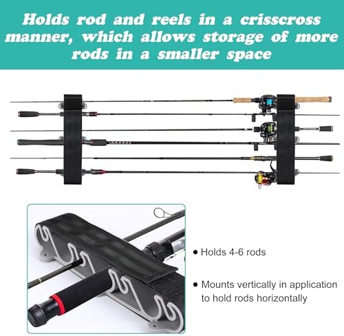 2 Pack Boating Vertical Fishing Rod Holders, Vertical Fishing Rod Rack - Image 5