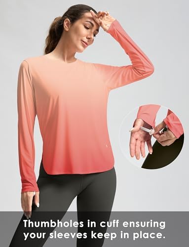 G Gradual Women's Sun Shirts UPF 50+ Long Sleeve Workout Hiking Tops - Image 6