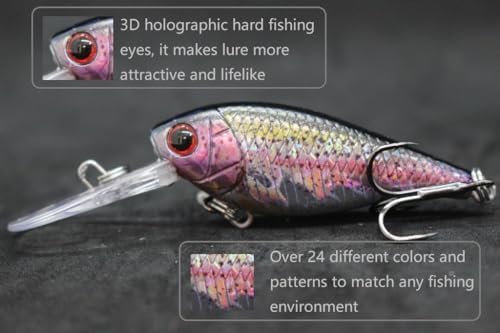 Minnow Crankbait for Bass Fishing Bass Lure Jerkbait Fishing Lures and Tackle Box - Image 4