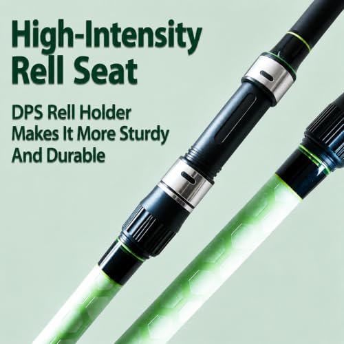 Telescopic Carp & Surf Fishing Rod, Sun-Charged Glow Handle, Portable Long-Casting Pole, Medium Heavy, Saltwater & Freshwater, 8FT-10FT - Image 5