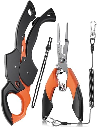 Fish Gripper 9.2",Fishing Pliers,Fishing Tool Kit by pulltherfishing