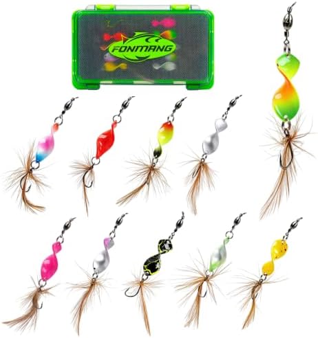 FONMANG Fishing Lure Spinner baits for Freshwater and Saltwater,2026 New Bass Trout Fishing Lures Also for Crappie Salmon Walleye Pike by FONMANG