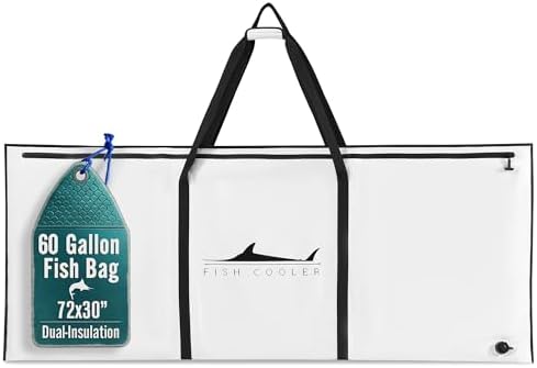 Fish Bag, Fish Kill Bag, Fishing Cooler, Cooling Gear, 41x16.5”, 72x30” by Houseables