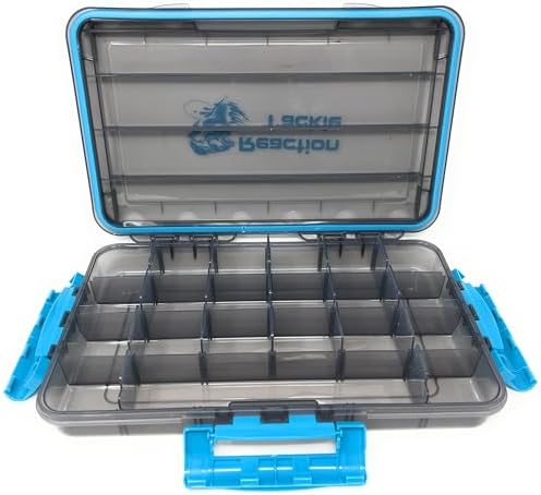 Reaction Tackle Premium Tackle Trays, Water Resistant Fishing Tackle Box Organizers with Triple Clip Closure, Removable Dividers and Clear View Design - 3700 (2-Pack) - Image 5