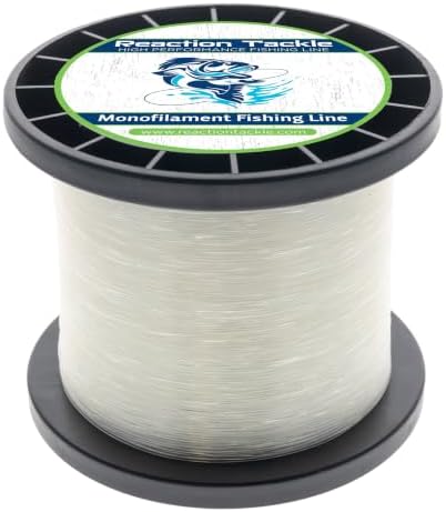 Reaction Tackle Monofilament Fishing Line, Pro Grade Nylon Mono Line by ReactionTackle