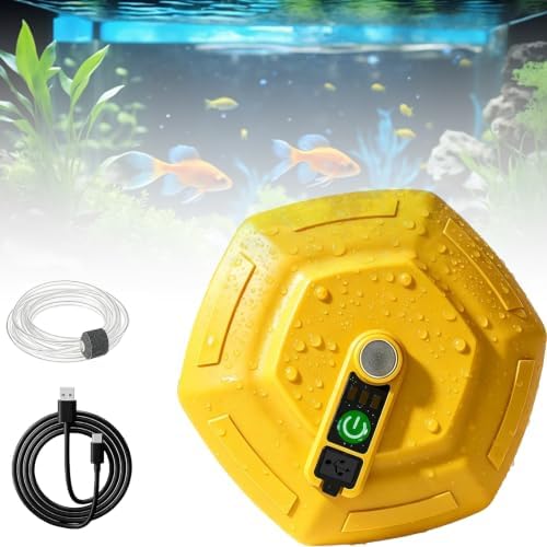 Floating Aerator, Rechargeable Bait Bucket Fish Pump Bubbler by VOJQQL