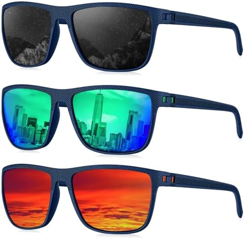 KALIYADI Polarized Sunglasses for Men, Lightweight Sun Glasses with UV Protection for Driving Fishing Golf by KALIYADI