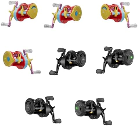 Colorful Baitcasting Fishing Reel Portable Rotates with Electronic Charging for Smooth Casting Colorful Baitcasting - Image 6
