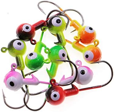 Fishing Lures Jig Heads,Ball Heads 1/32oz-1oz,Sharp Fishing Hooks for Freshwater or Saltwater - Image 2