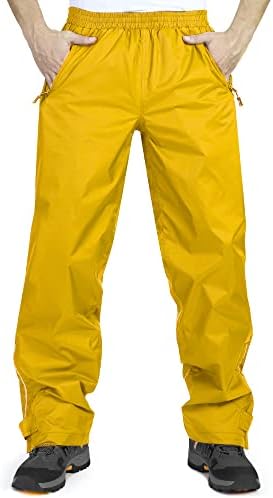 33,000ft Men's Rain Pants, Waterproof Rain Over Pants, Windproof Pants by 33000ft