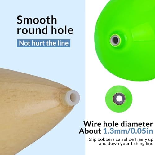 THKFISH Fishing Bobbers Slip Bobbers for Fishing Floats Bobbers for Fishing Balsa Bobbers for Steelhead Fish Float Rigs Freshwater Saltwater Floatage - Image 4