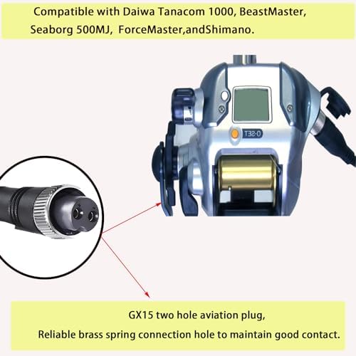 1 Pcs 18 Ft Electric Fishing Reel Power Cord for Daiwa Tanacom & Shimano - Image 6