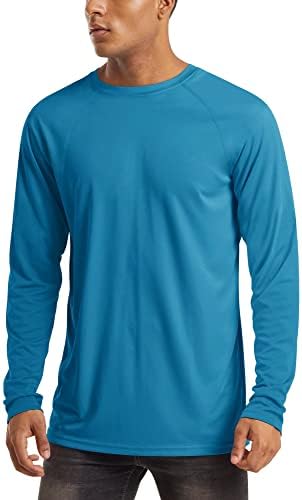 MAGCOMSEN Men's Long Sleeve Shirts UPF 50+ UV Sun Protection Athletic Shirts for Hiking Running Workout Rash Guard by MAGCOMSEN