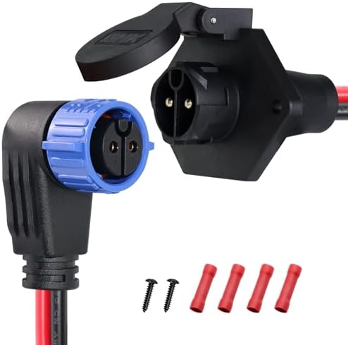Trolling Motor Plug and Receptacle,12V/24V/36V/48V Trolling Motor Plug by XMK