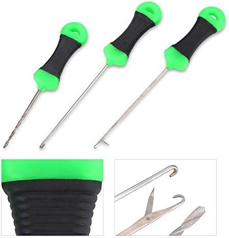 VGEBY 3Pcs Fishing Bait Needle, Portable Carp Bait Needle Carp Fishing Splicing Needle Baiting Hook Drill Rig Tools - Image 6