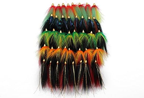 Tigofly 40 pcs/lot 2" Weighted Cone Head Tube Fly 5 Colors Assorted Streamer Salmon Trout Steelhead Fly Fishing Flies Lures Set - Image 2