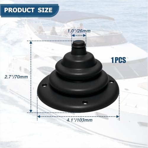 Boat Motor Well Cable Boot - Rigging Steering Protect for Marine Yacht Kayak Electrical Wire Organize, Fuel Lines Diameter 4 7/10" - Image 2