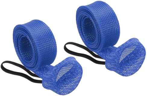 PATIKIL Rod Sock, Fishing Rod Sleeve Cover Braided Mesh Pole Protector Gloves Fishing Tools Pointed End for Spinning Fishing Rod Fly Rod Ice Rod Casting Rod by PATIKIL