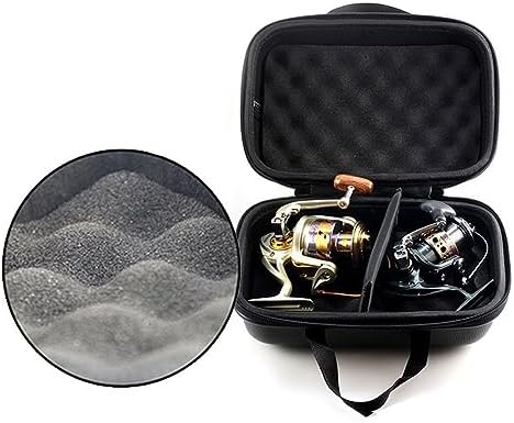 Fishing Reel Bag, Portable Shockproof Waterproof Fishing Reel Protective Case for Baitcasting Drum Spinning Raft Reels(Inner size: 5.51 * 5.51 * 2.76inches) - Image 2