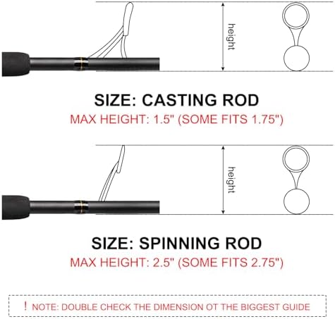 PATIKIL Rod Sock, Fishing Rod Sleeve Cover Braided Mesh Pole Protector Gloves Fishing Tools Pointed End for Spinning Fishing Rod Fly Rod Ice Rod Casting Rod - Image 4