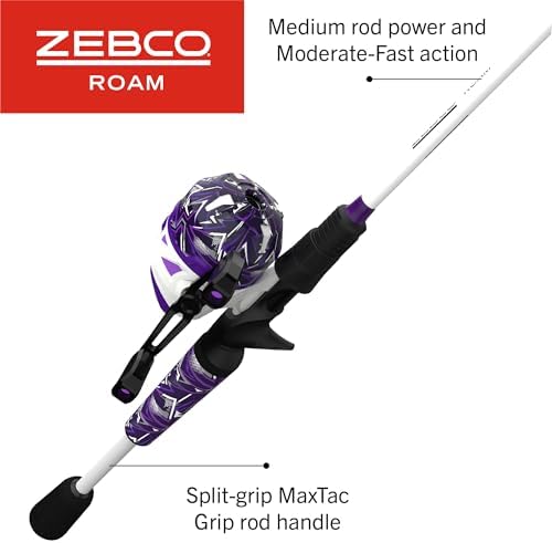 Zebco Roam Spincast Reel and Fishing Rod Combo - Image 6