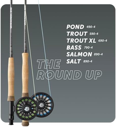 Redington Wrangler Fly Fishing Kit, Medium Fast Action Rod, Crosswater Reel, Fly Line, Leader, & Carrying Case - Image 3