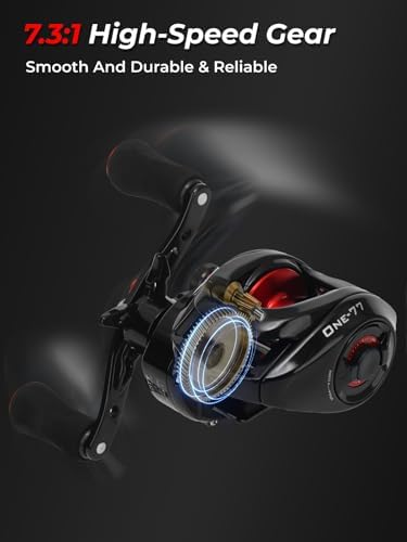 Jenseits Baitcaster Reels, 7.3:1 High Speed Baitcasting Fishing Reel, 7+1BB - Image 3