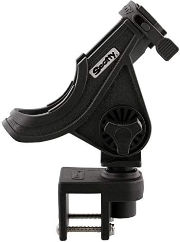 Scotty #284-BK Baitcaster/Spinning Rod Holder w/ #243 Square Rail Mount , Black by Scotty