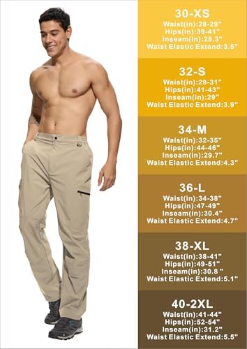 Men's Lightweight Hiking Cargo Pants Waterproof Quick Dry Travel Climbing Camping Fishing Mens Work Pants Outdoor - Image 6