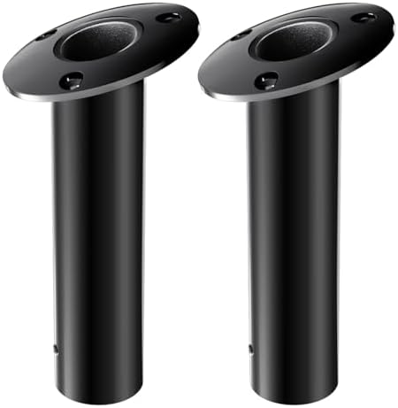 Fishing Rod Holder 2 Pack, 316 Stainless Steel 15/30/90 Degree Rod Holders for Fishing Boat, Flush Mount with Cap, Heavy Duty by Unknown